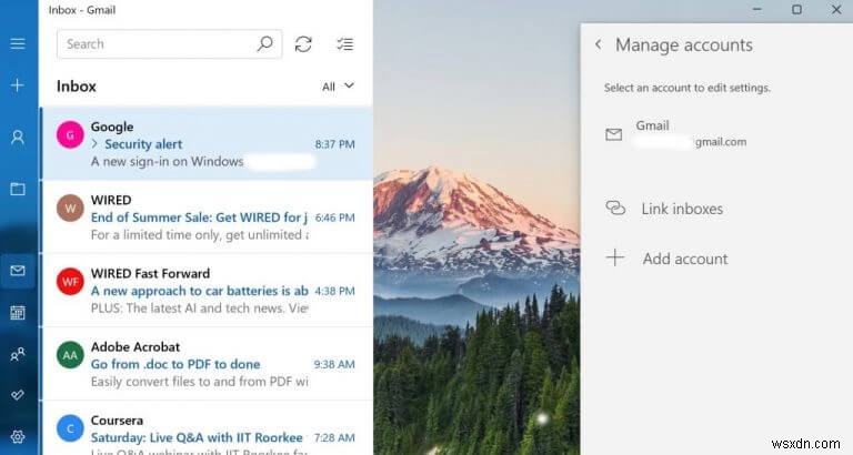 Cách thiết lập Windows Mail