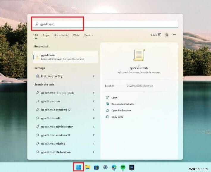 Cách tắt Bing Search trên Windows 11