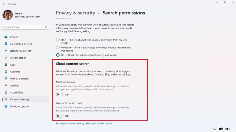 Cách tắt Bing Search trên Windows 11