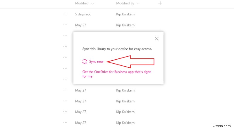 Cách đồng bộ hóa thư viện SharePoint bằng OneDrive for Business