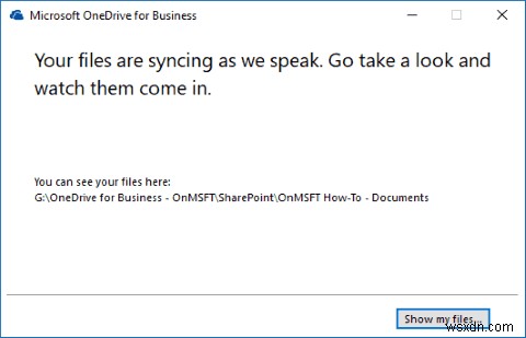 Cách đồng bộ hóa thư viện SharePoint bằng OneDrive for Business