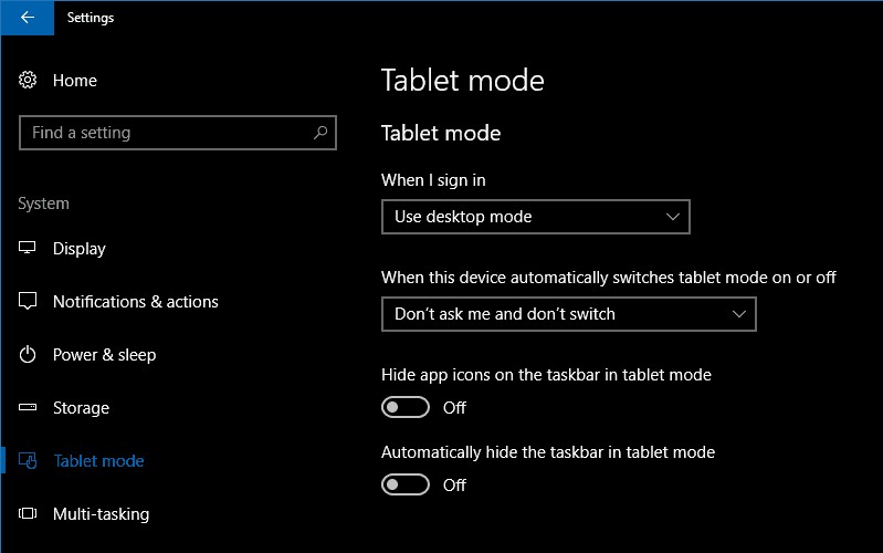 Cách tùy chỉnh trải nghiệm chế độ máy tính bảng của bạn trên các bản chuyển đổi Windows 10