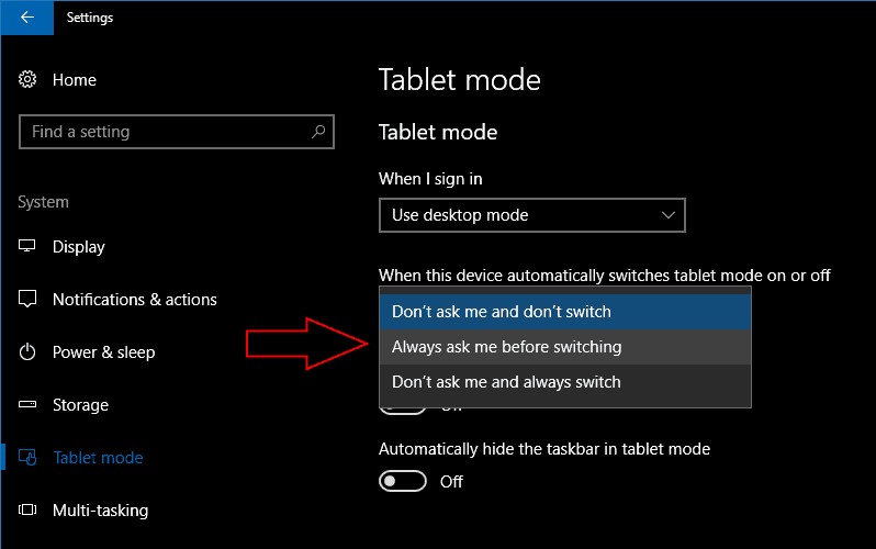 Cách tùy chỉnh trải nghiệm chế độ máy tính bảng của bạn trên các bản chuyển đổi Windows 10
