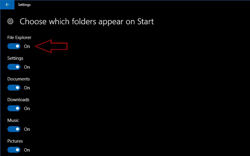 Cách tùy chỉnh các phím tắt thư mục trong Menu Start của Windows 10