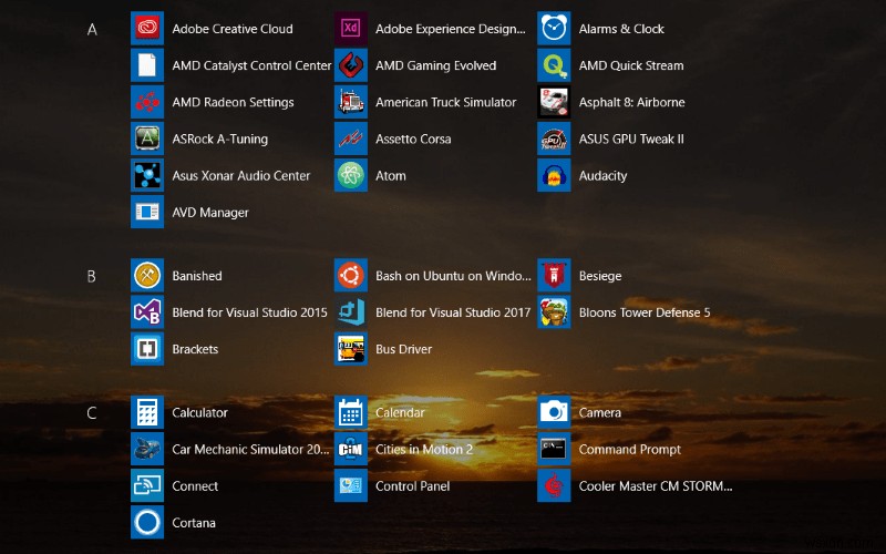 Cách bật Start Menu toàn màn hình trong Windows 10