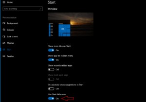 Cách bật Start Menu toàn màn hình trong Windows 10