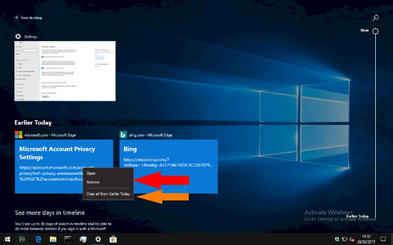 Cách xóa lịch sử Dòng thời gian Windows 10 của bạn