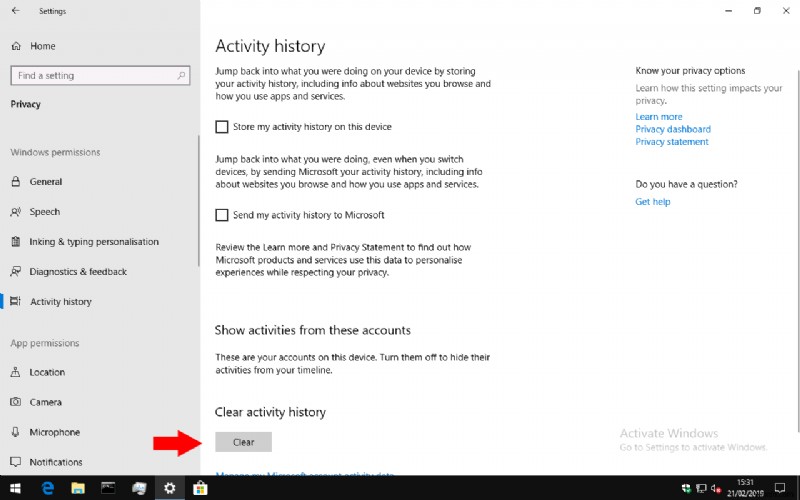 Cách tắt (hoặc bật lại) tính năng Dòng thời gian của Windows 10s