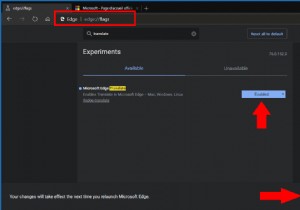 Cách bật Microsoft Translate trong trình duyệt Edge Dev