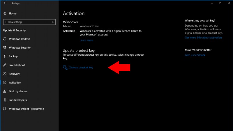 Cách thay đổi khóa sản phẩm của bạn trong Windows 10