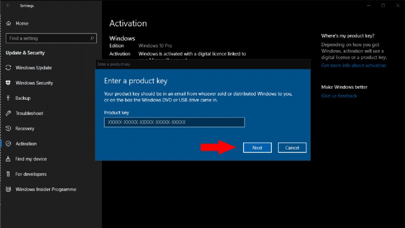 Cách thay đổi khóa sản phẩm của bạn trong Windows 10