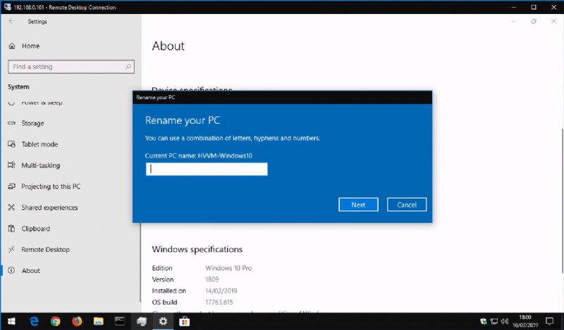 Cách đổi tên PC chạy Windows 10 của bạn