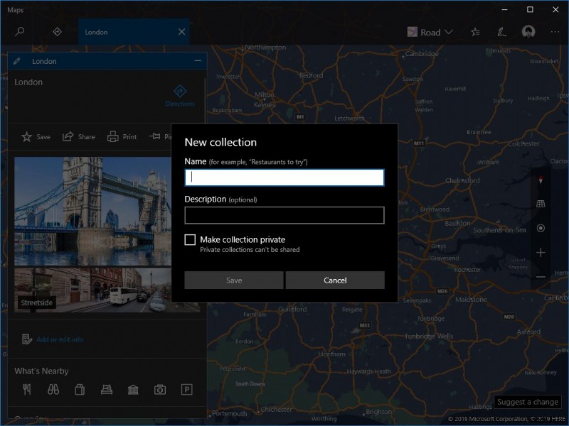 Cách tạo bộ sưu tập địa điểm trong Windows Maps