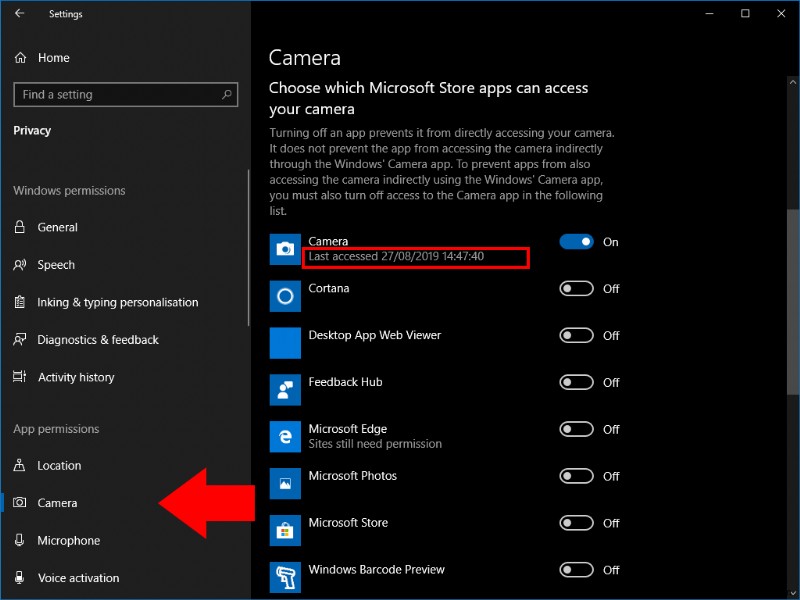 Cách xem ứng dụng nào đang sử dụng webcam của bạn trong Windows 10