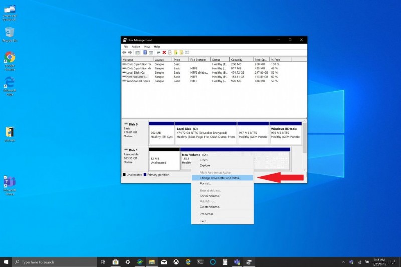 Cách gắn thiết bị lưu trữ di động trong Windows 10