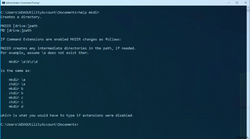 Khái niệm cơ bản về Command Prompt:Làm việc với tệp và thư mục