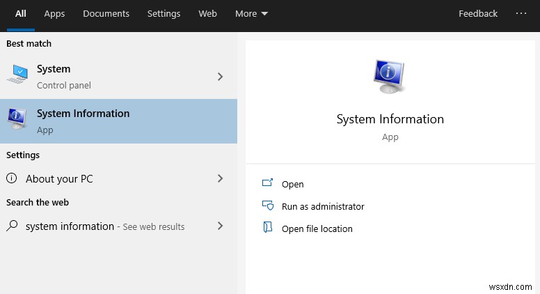 Cách xem thông tin hệ thống chi tiết trong Windows 10