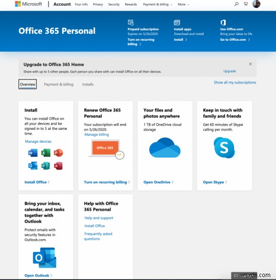 Cách quản lý, hủy hoặc sửa đổi Đăng ký Office 365 của bạn