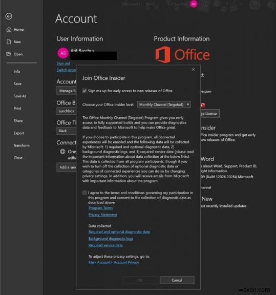 Bạn muốn truy cập sớm vào các tính năng mới trong Office 365? Đây là cách bạn có thể đăng ký trở thành Người dùng nội bộ Office