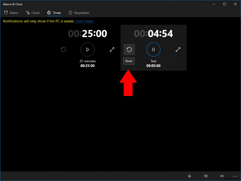 Cách đặt bộ hẹn giờ trên PC chạy Windows 10