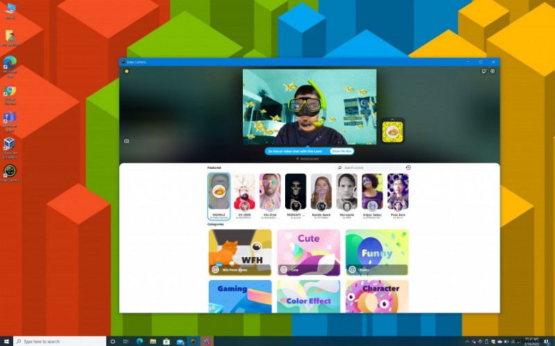 Đây là cách sử dụng Snapchat Camera trên Windows 10 để thêm gia vị cho các cuộc gọi trong Microsoft Teams của bạn