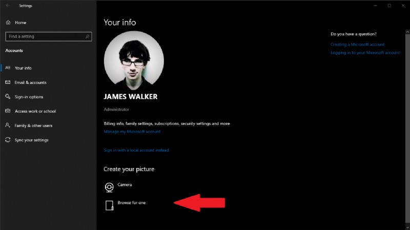 Cách thay đổi ảnh hồ sơ tài khoản của bạn trong Windows 10