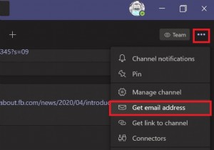 Cách gửi email đến kênh Microsoft Teams