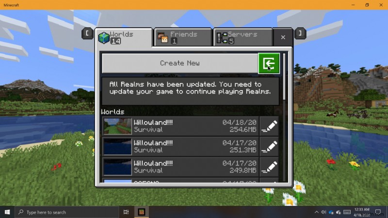 Cách sao lưu và nhập thế giới trong Minecraft trên Windows 10
