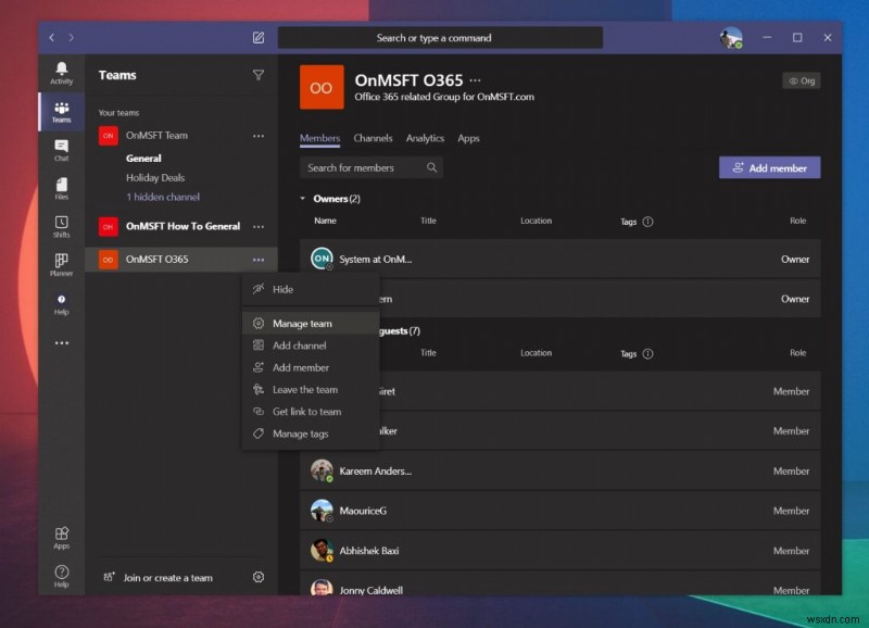 Cách xóa ai đó khỏi nhóm trong Microsoft Teams