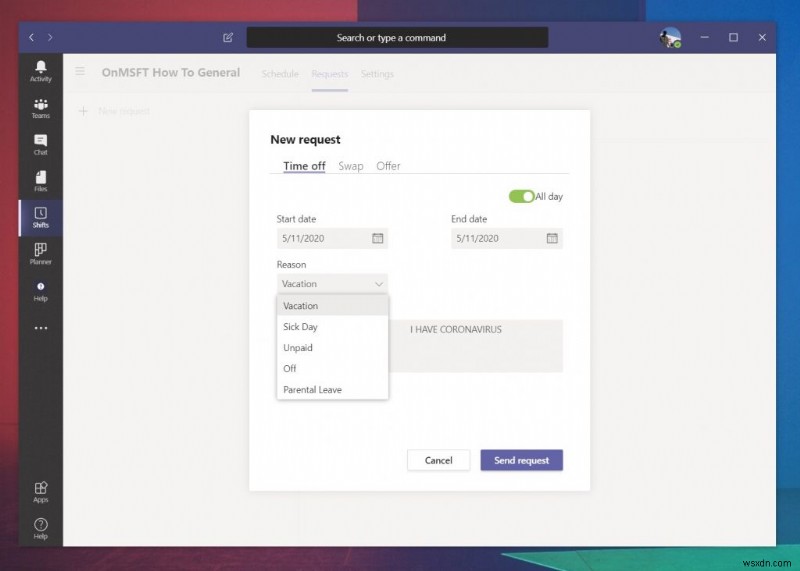 Cách sử dụng Ca trong Microsoft Teams để quản lý giờ làm việc, lịch biểu và hơn thế nữa