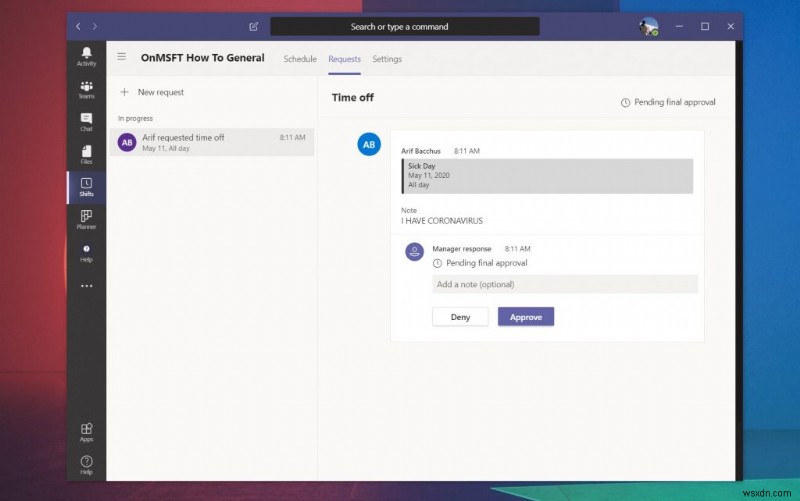 Cách sử dụng Ca trong Microsoft Teams để quản lý giờ làm việc, lịch biểu và hơn thế nữa