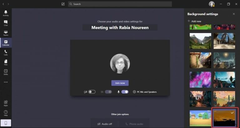 Cách sử dụng hình ảnh hàng ngày trên Bing làm hình nền tùy chỉnh trong Microsoft Teams