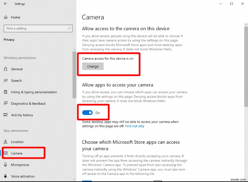 Khắc phục sự cố khi webcam của bạn không hoạt động trong Windows 10
