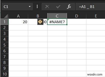 Các lỗi công thức Excel phổ biến và cách sửa chúng