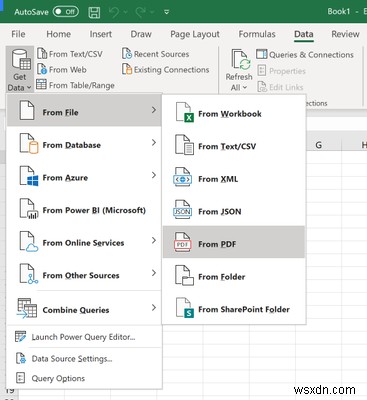 Excel được hỗ trợ nhập dữ liệu từ bảng PDF; biết cách sử dụng nó
