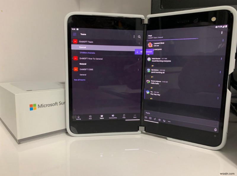 Mẹo và thủ thuật để khai thác tối đa Microsoft Teams trên Surface Duo