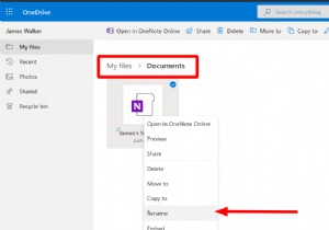 Cách đổi tên sổ ghi chép OneNote