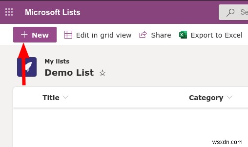 Danh sách Microsoft - Cách tạo danh sách mới từ đầu