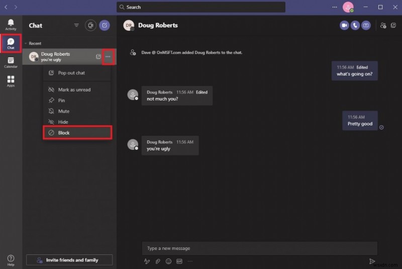 Cách chặn ai đó trên Microsoft Teams trong Windows 10 hoặc di động