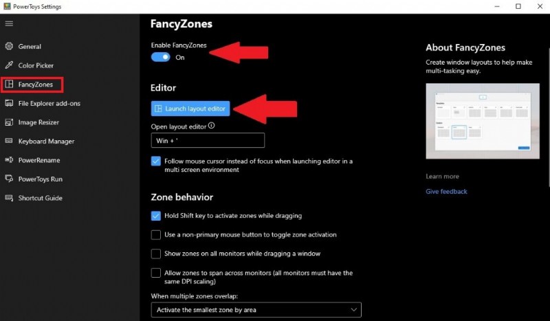 Cách sử dụng tiện ích PowerToys Fancy Zones để giúp bạn hoạt động hiệu quả hơn trên Windows 10