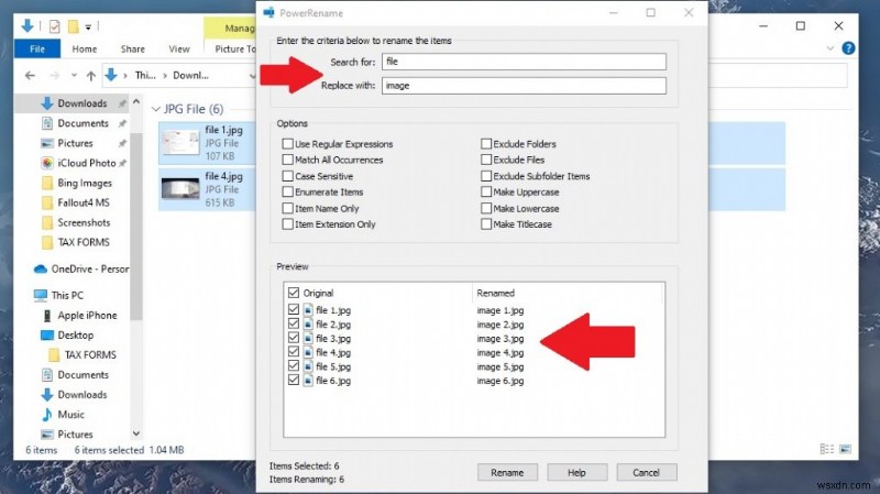 Cách đổi tên tệp ngay lập tức bằng PowerRename trong PowerToys trên Windows 10