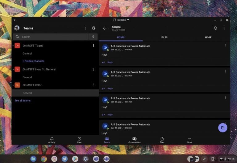 Cách sử dụng Microsoft Teams trên Chromebook