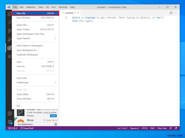 Cách tạo tập lệnh PowerShell trên Windows 10 và Windows 11 bằng Visual Studio Code