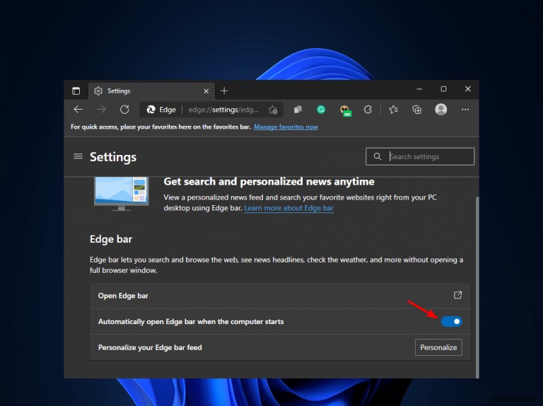 Cách bắt đầu với Edge Bar trong Microsoft Edge