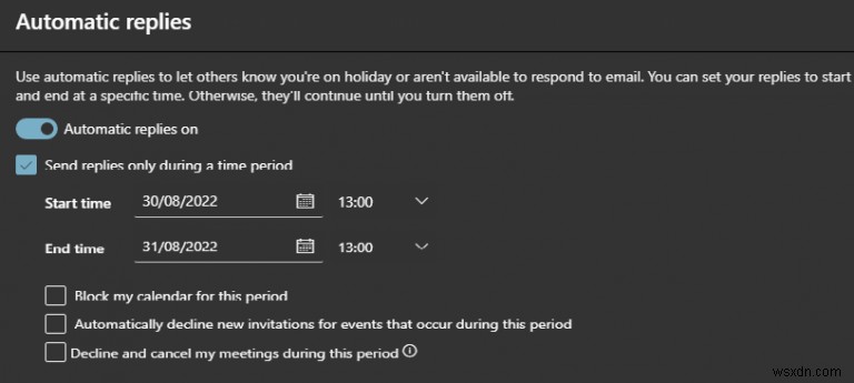 Đây là cách thiết lập phản hồi tự động trong Microsoft Outlook
