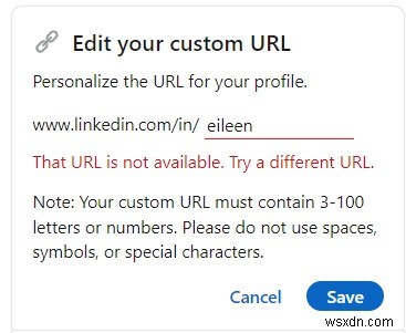 Tạo URL LinkedIn có ý nghĩa cho hồ sơ công khai của bạn