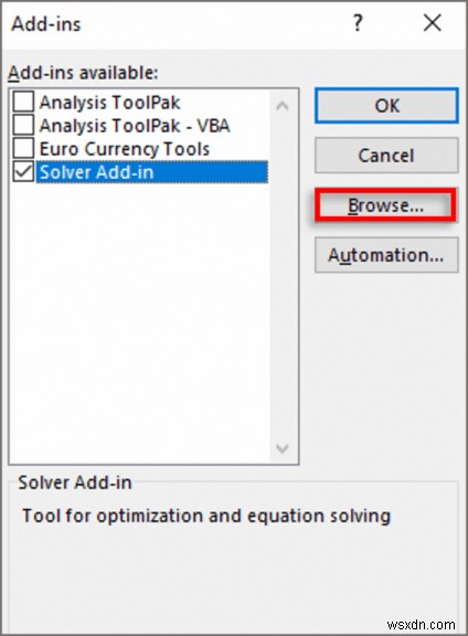 Cách cài đặt phần bổ trợ trong Microsoft Excel