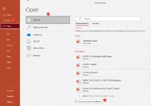 Cách khôi phục PowerPoint chưa được lưu trong Windows 10