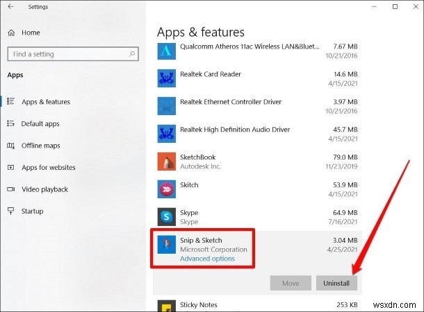 Cách khắc phục Snip &Sketch không hoạt động trên Windows 11 &10