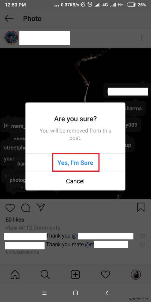 Làm cách nào để tự gắn thẻ mình khỏi ảnh trên Instagram của người dùng khác?